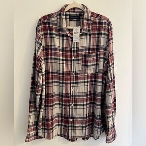 COTTON ON Men’s XL Plaid Flannel Shirt, New with Tags